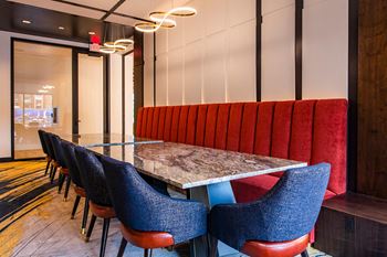 Seating for a large party in the state of the art kitchen